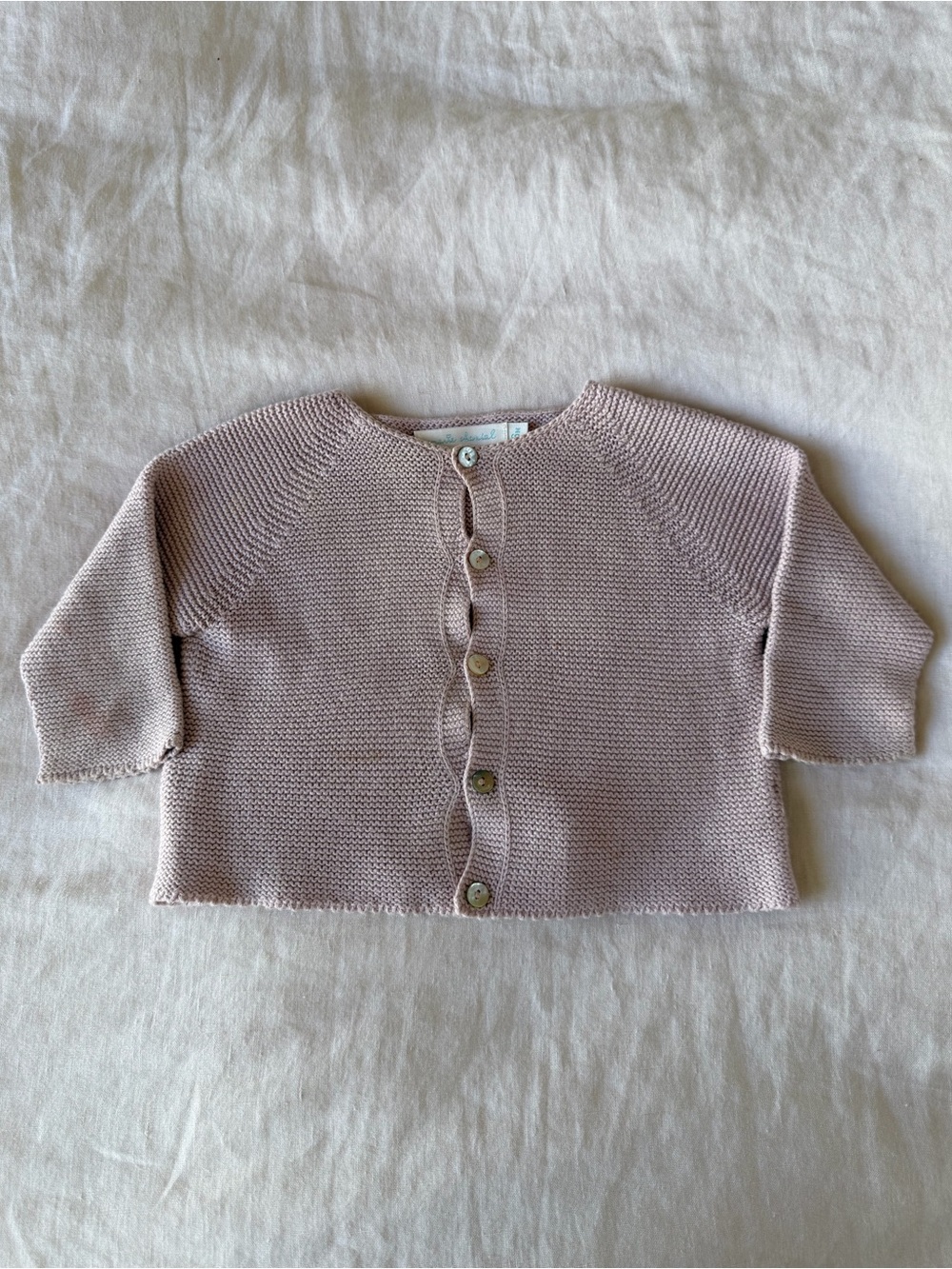 Marie Chantal Pink Knit Cardigan Sweater